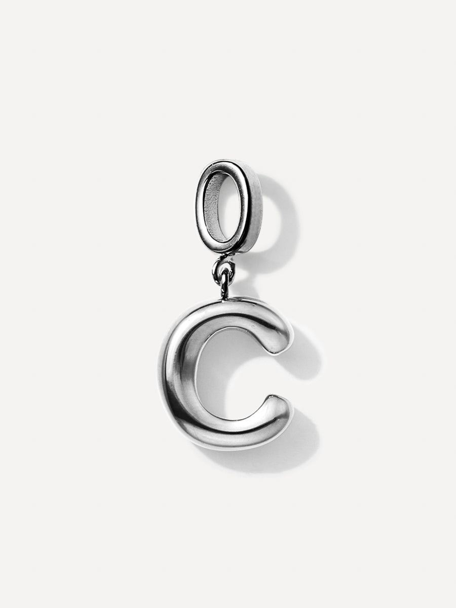 Puffy Letter Charm