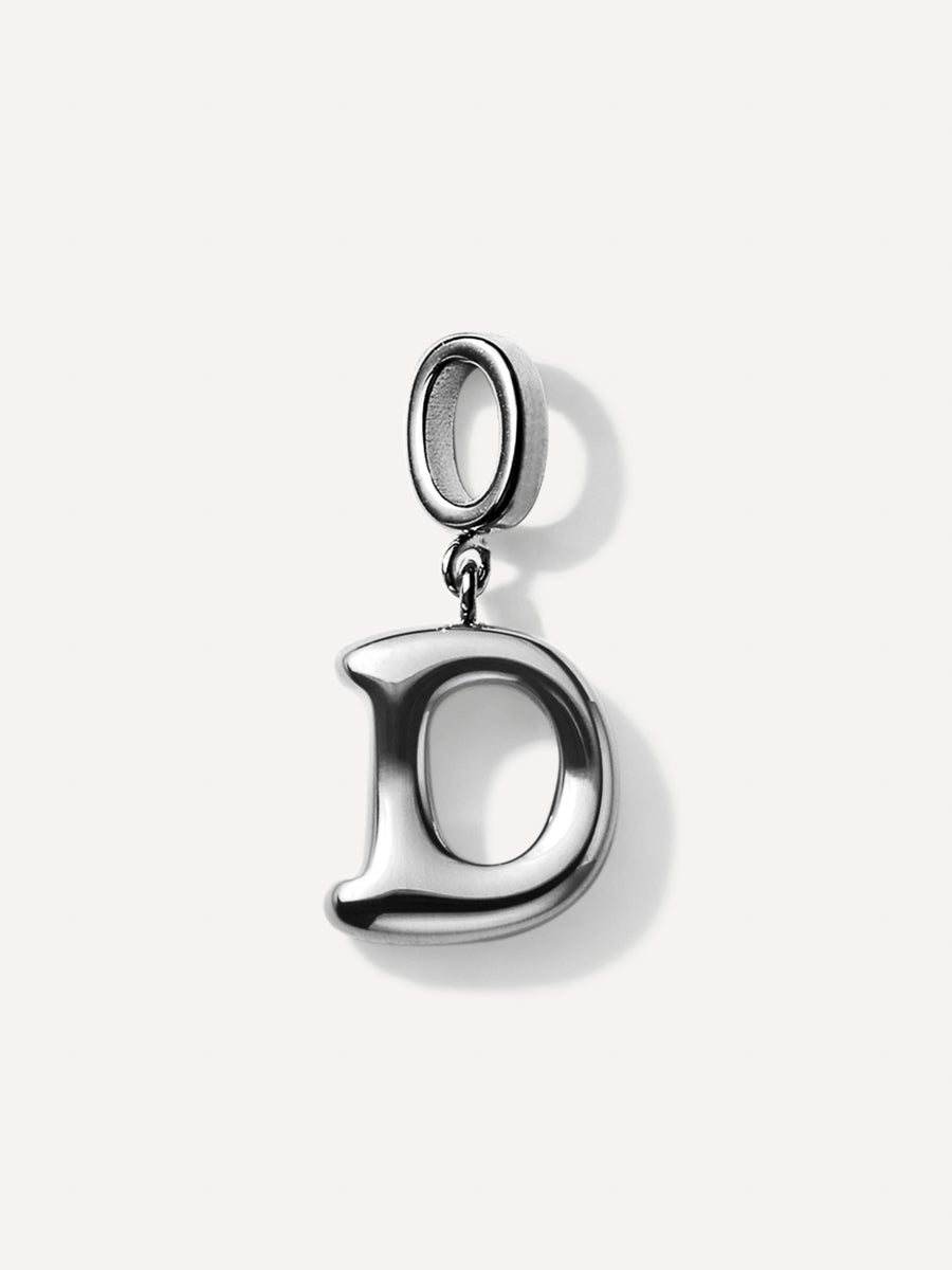 Puffy Letter Charm