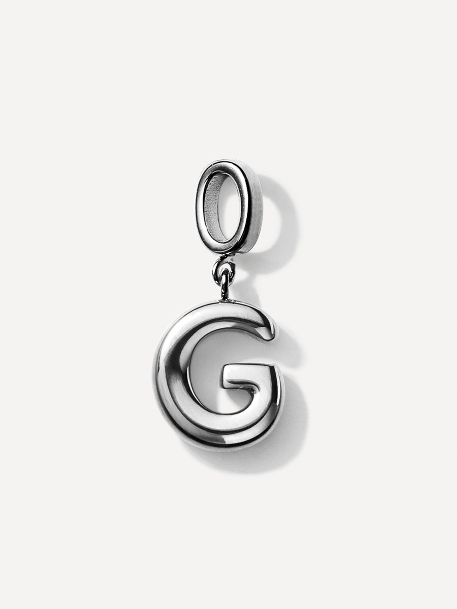 Puffy Letter Chain Charms