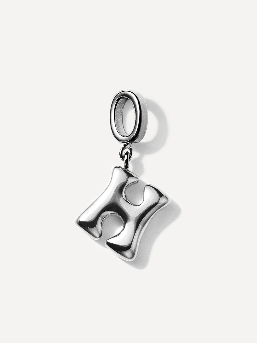 Puffy Letter Chain Charms