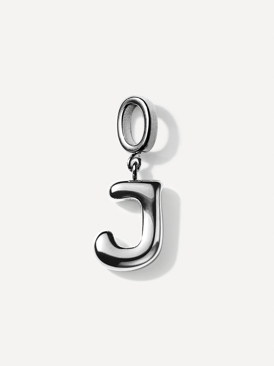 Puffy Letter Charm
