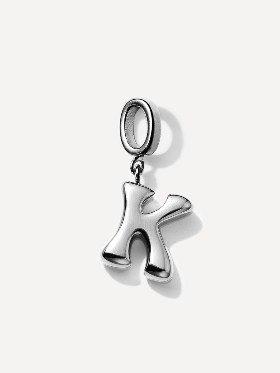 Puffy Letter Charm
