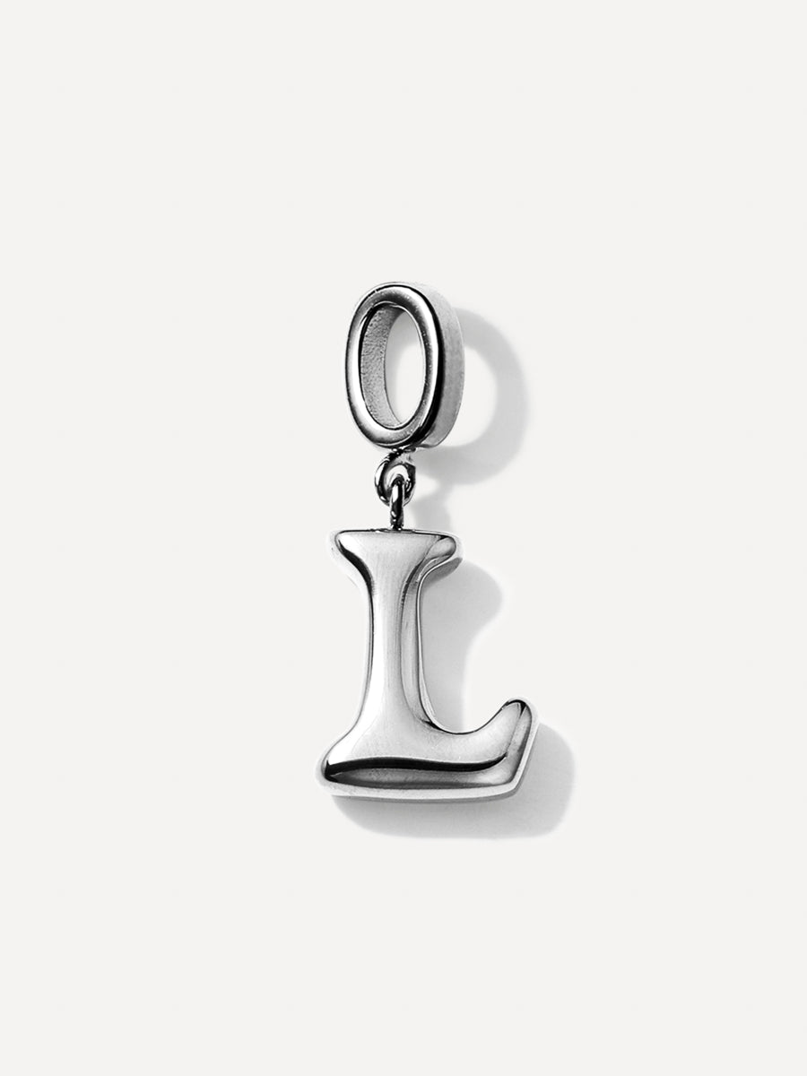 Puffy Letter Charm