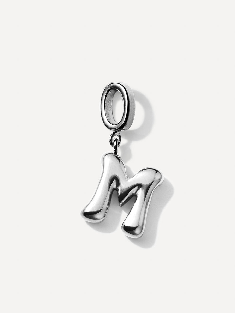 Puffy Letter Chain Charms