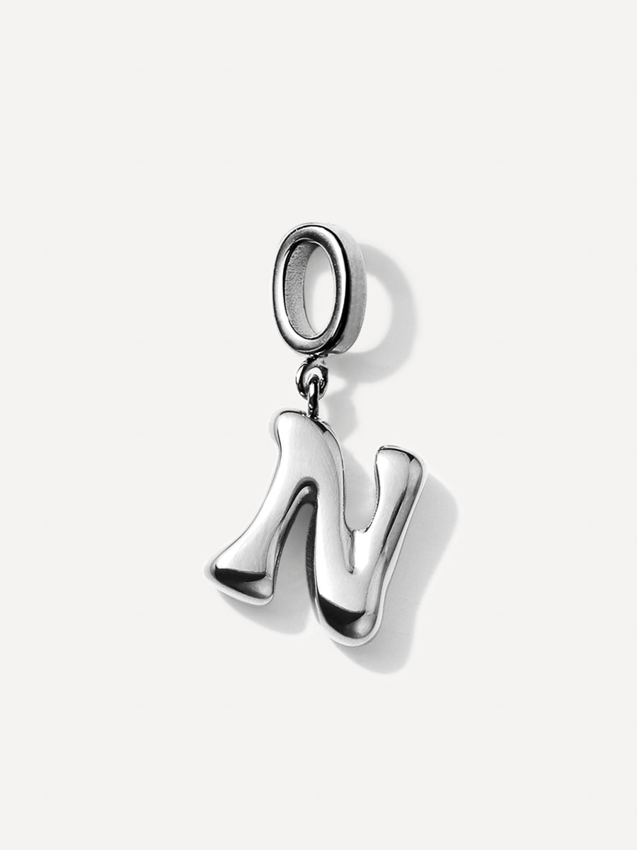 Puffy Letter Chain Charms