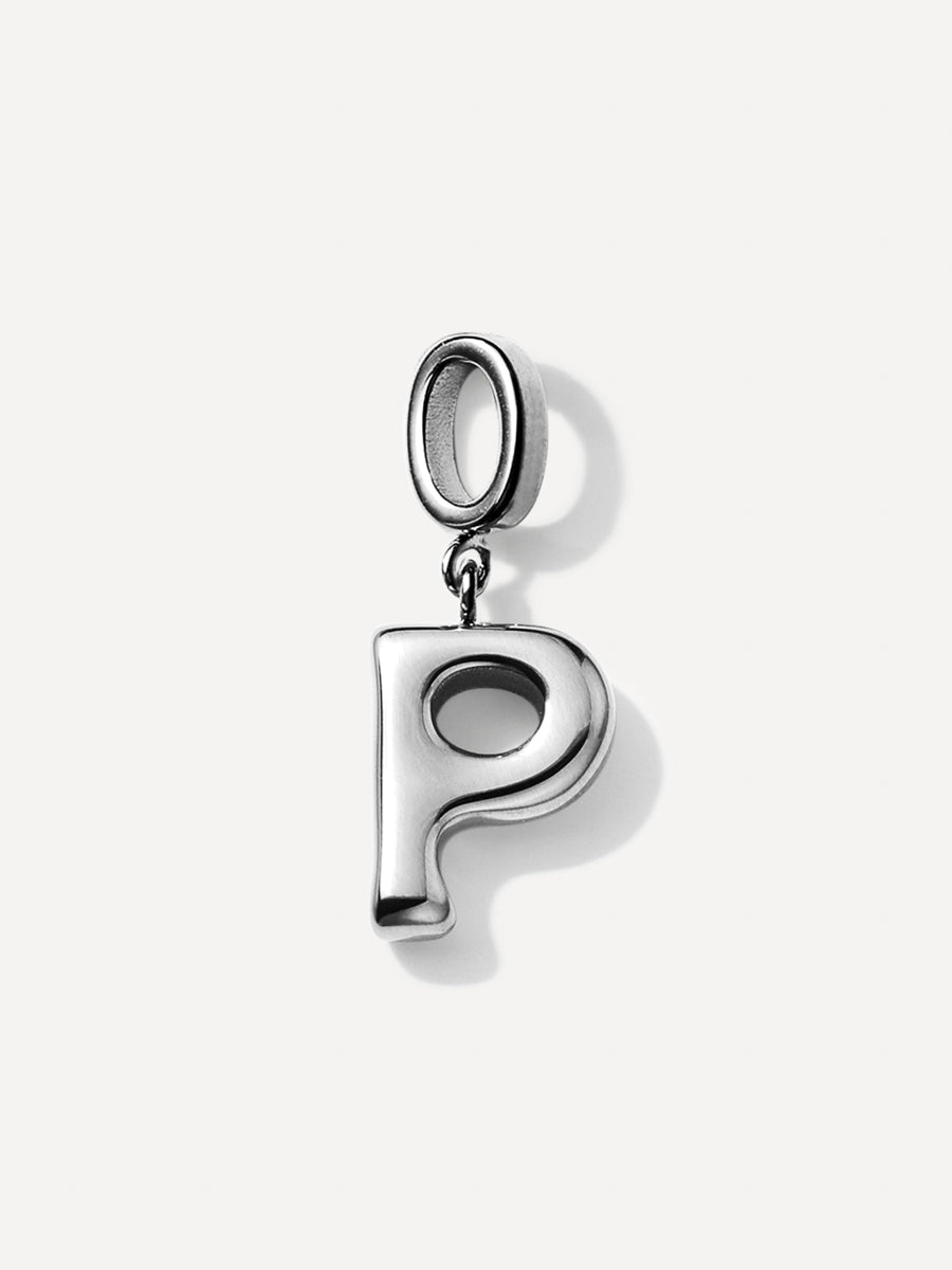 Puffy Letter Charm