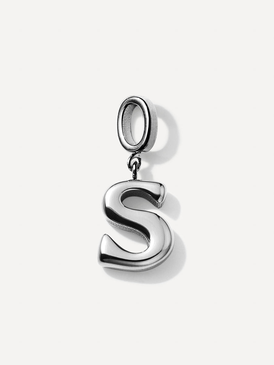 Puffy Letter Chain Charms