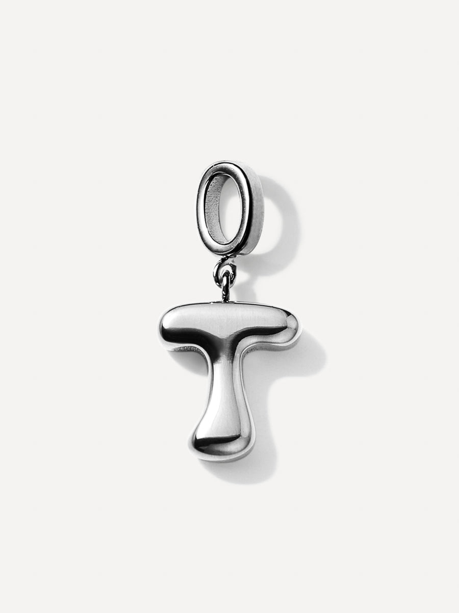 Puffy Letter Charm