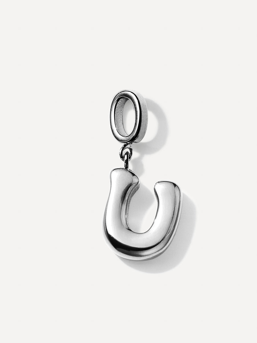 Puffy Letter Charm