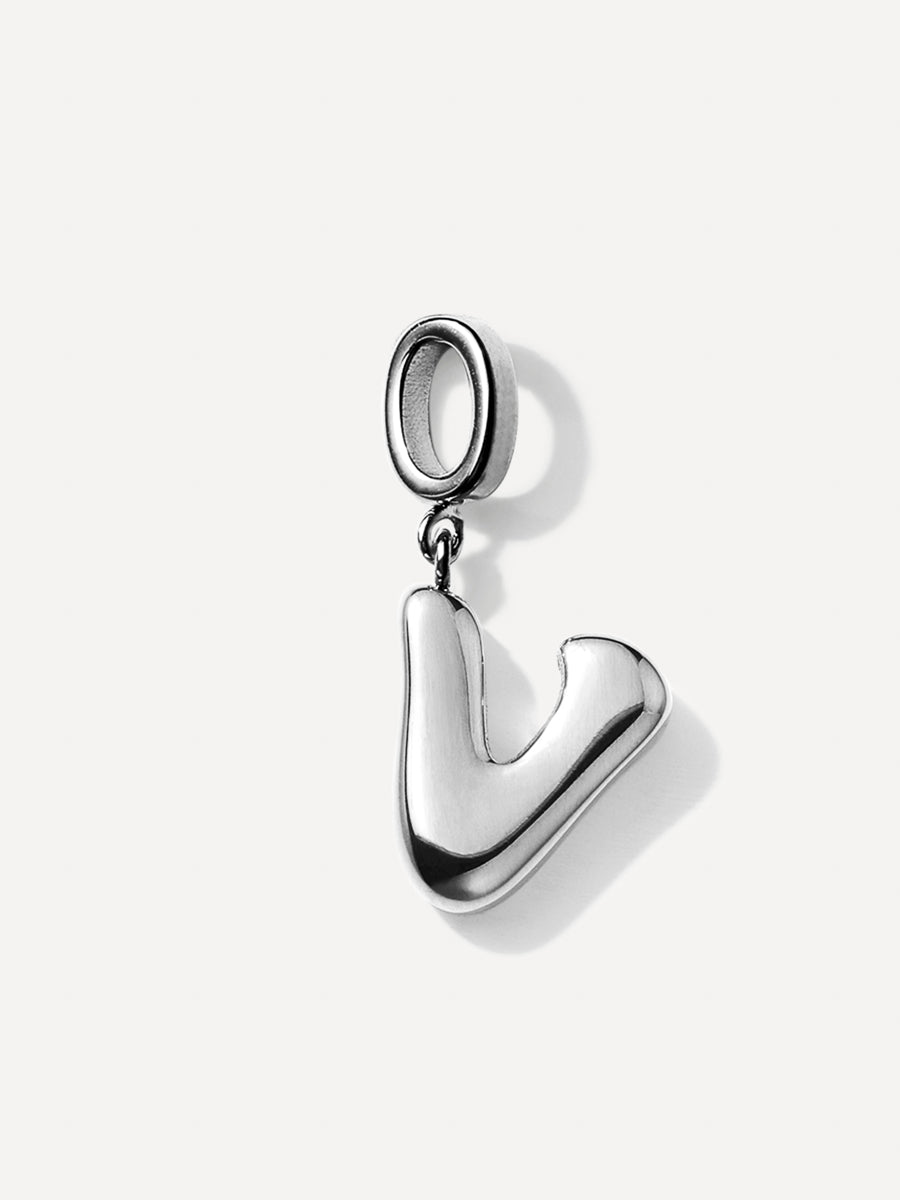 Puffy Letter Charm
