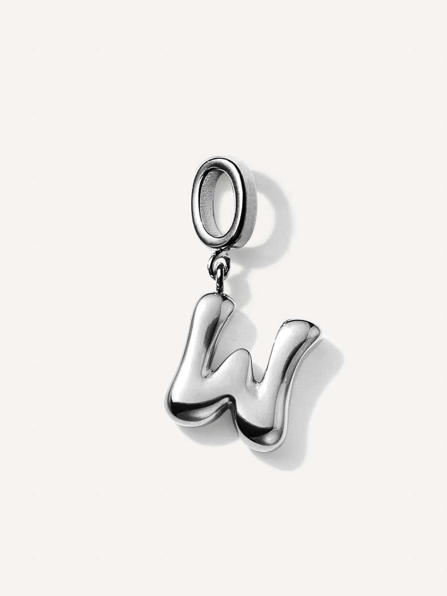 Puffy Letter Charm