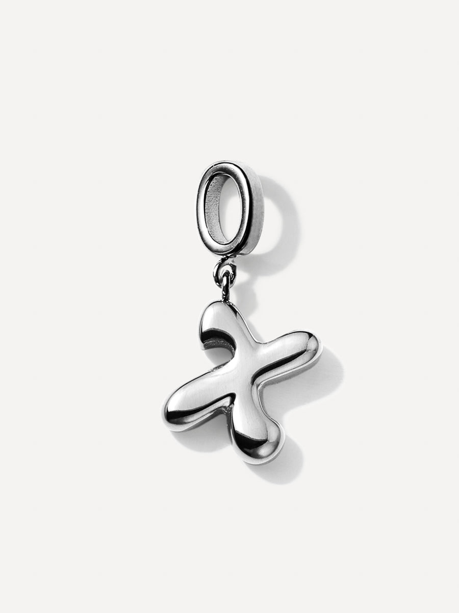 Puffy Letter Chain Charms