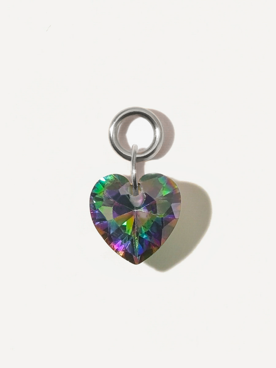 Night Heart Earring Charm