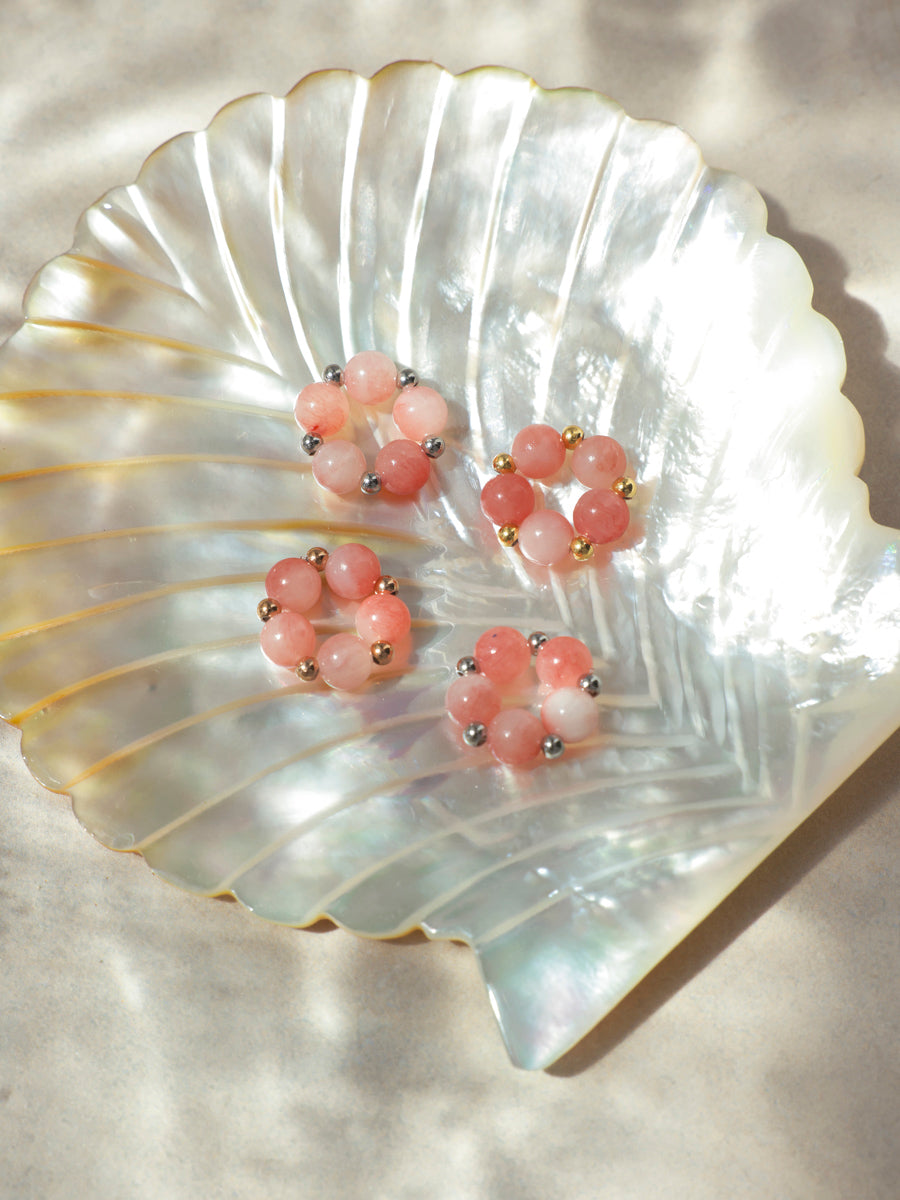 Rosy Whisper Earring Charm