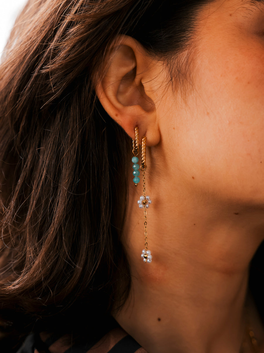 16x4,3mm Forest Gleam Ohrring-Charm