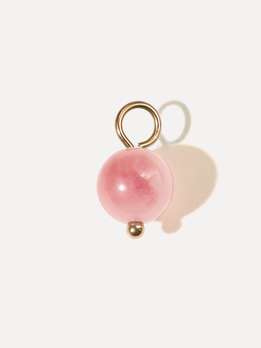 8,4mm Strawberry Pink Ohrring-Charm