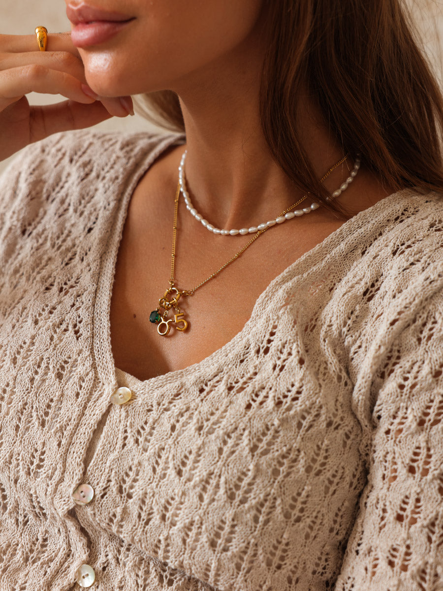 Classic Number Ketten-Charm - 5