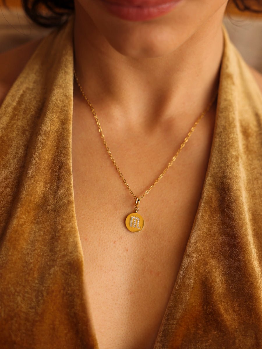 Twinkling Zodiac Ketten-Charm - Scorpio