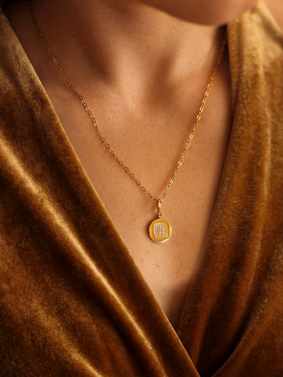 Twinkling Zodiac Ketten-Charm - Scorpio
