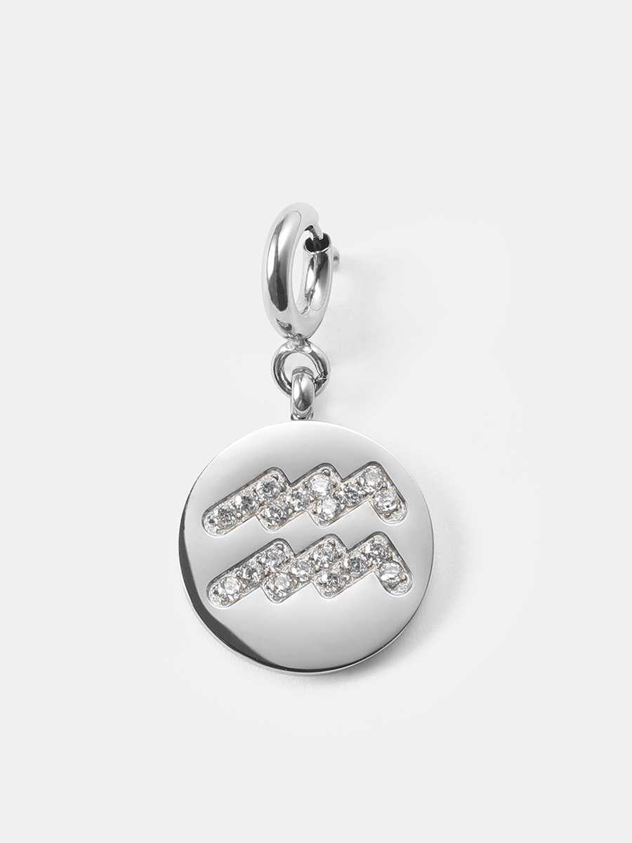 Twinkling Zodiac Ketten-Charm - Aquarius