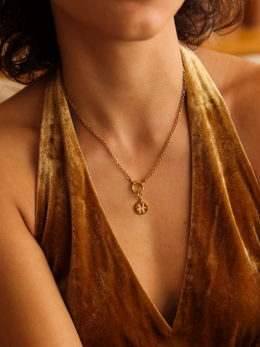 Twinkling Zodiac Ketten-Charm - Pisces