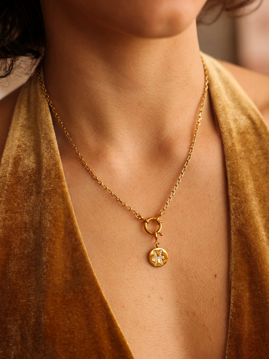 Twinkling Zodiac Ketten-Charm - Pisces