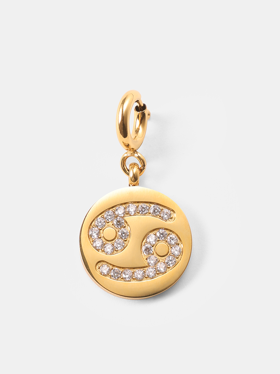 Twinkling Zodiac Ketten-Charm - Cancer
