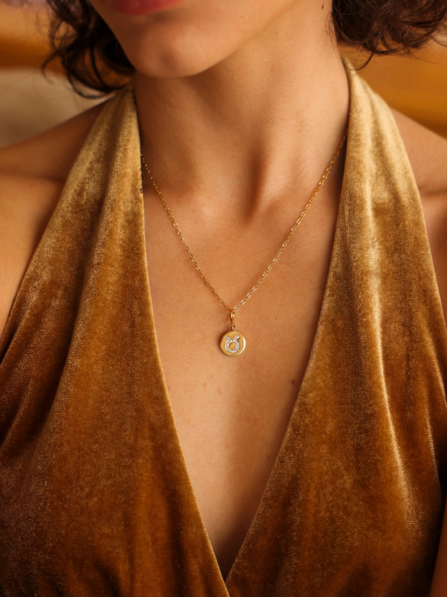 Twinkling Zodiac Ketten-Charm - Taurus