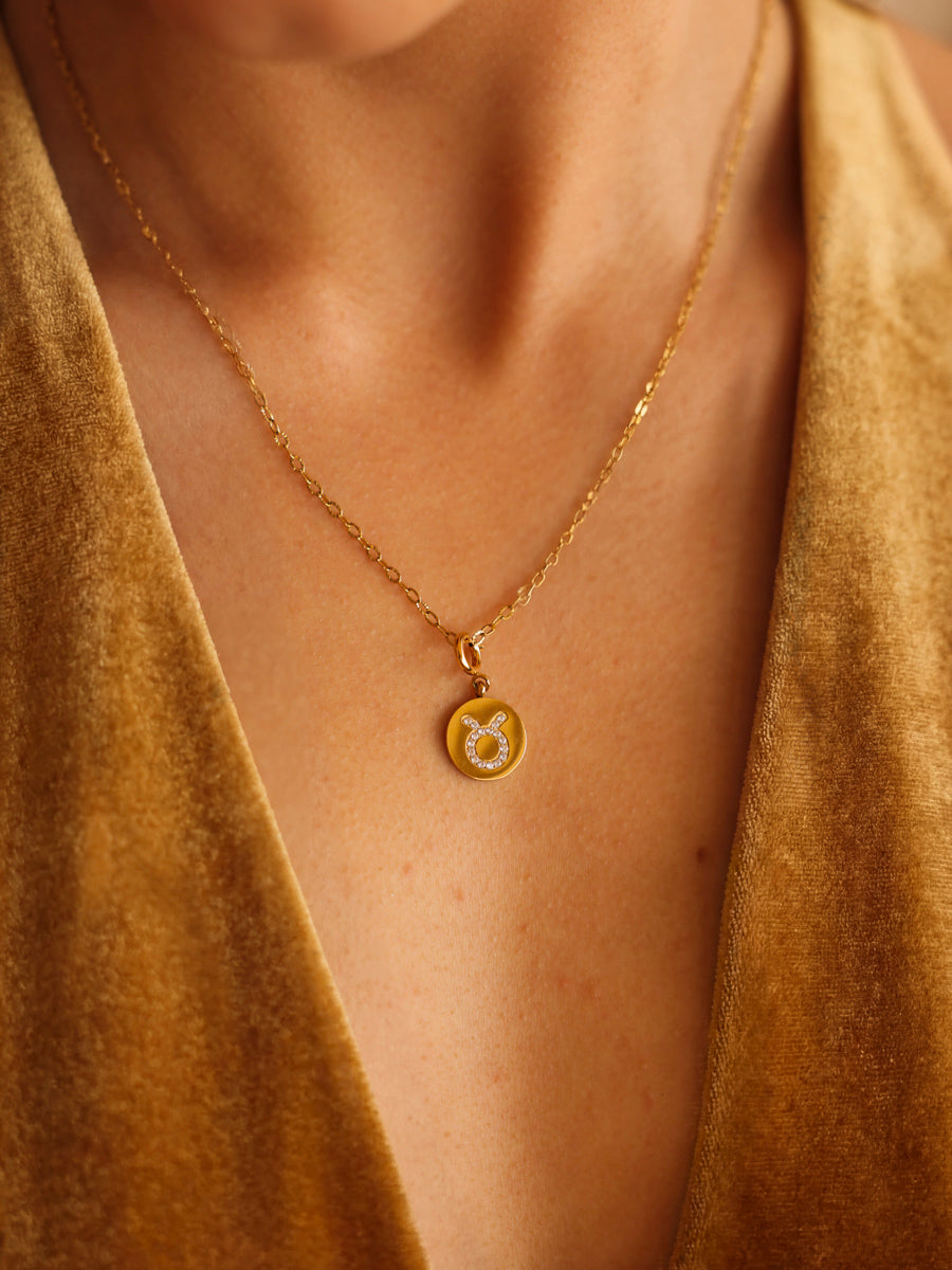 Twinkling Zodiac Ketten-Charm - Taurus