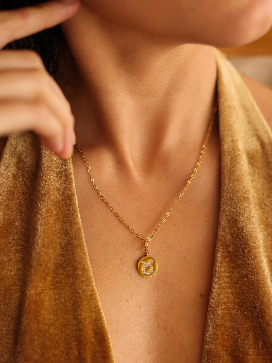 Twinkling Zodiac Ketten-Charm - Taurus