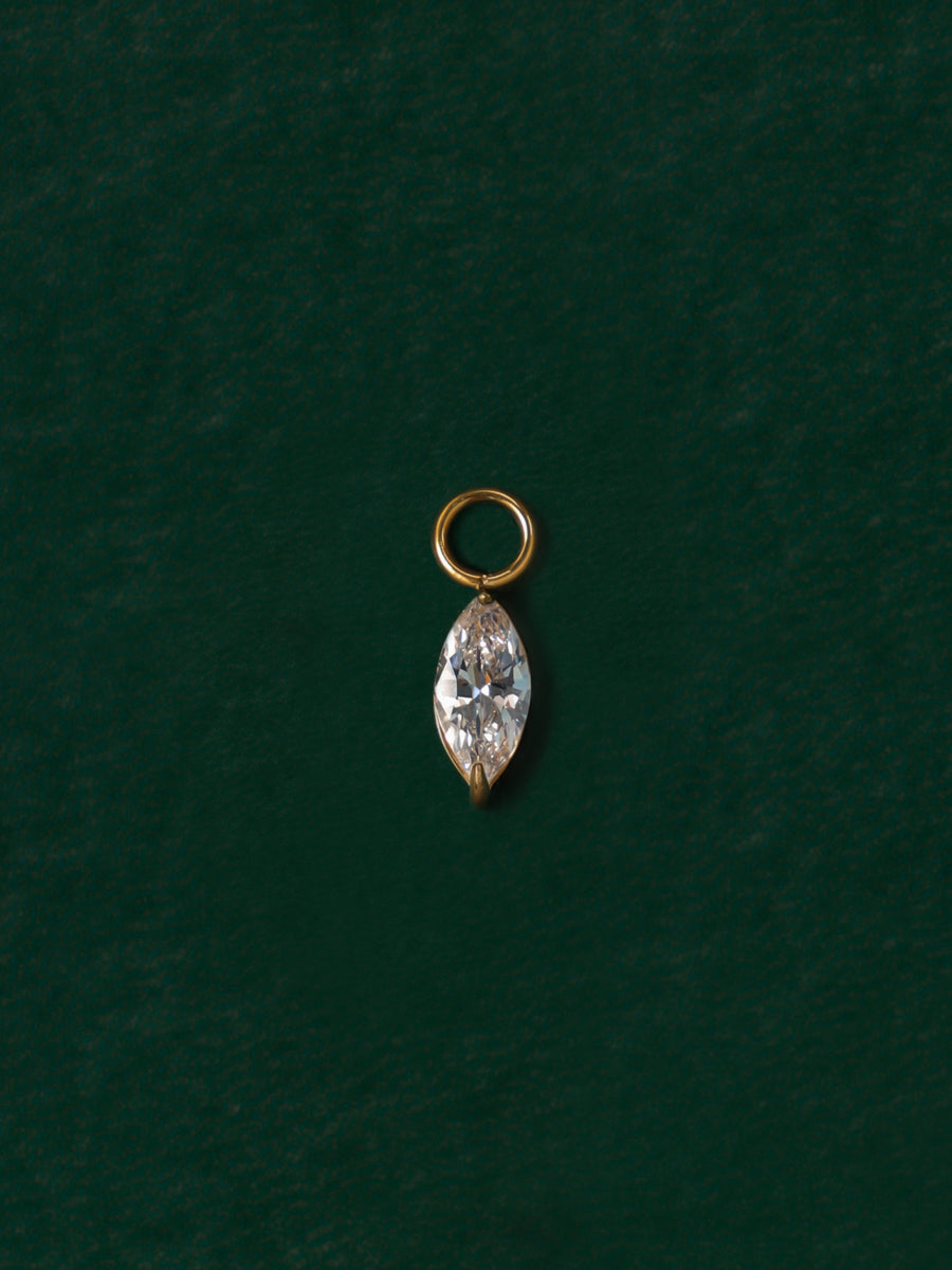 4x8mm Crystal Chic Medium Ohrring-Charm