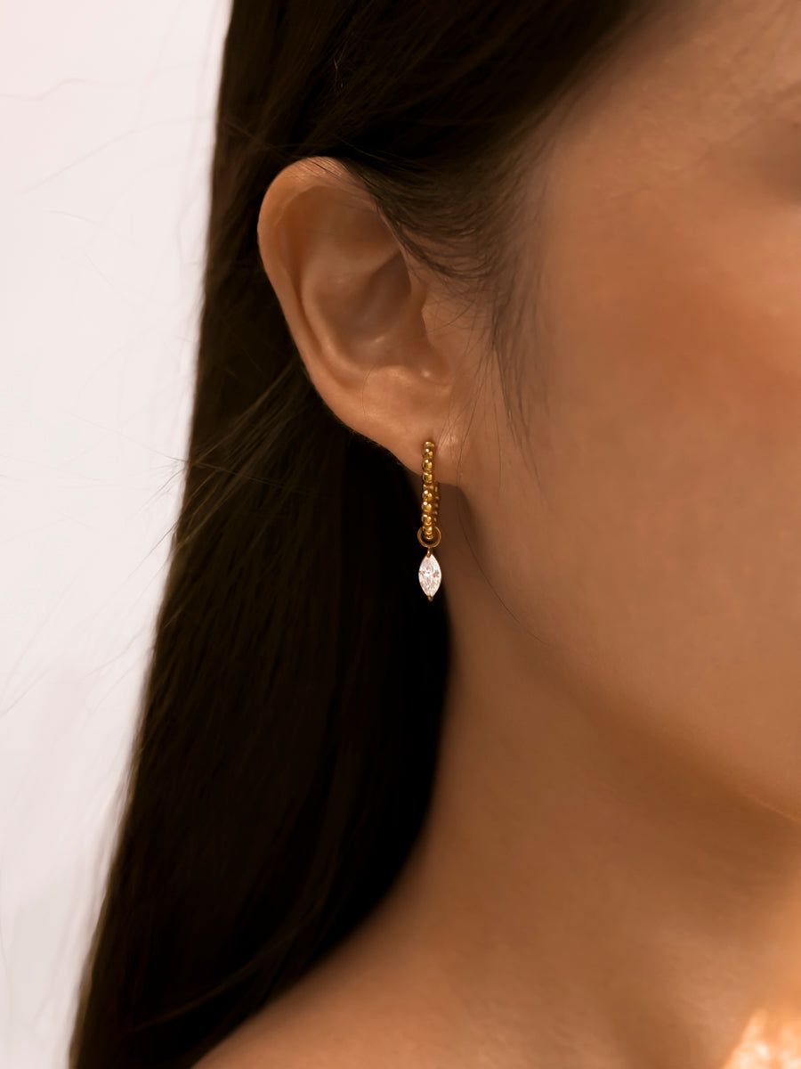 4x8mm Crystal Chic Medium Ohrring-Charm