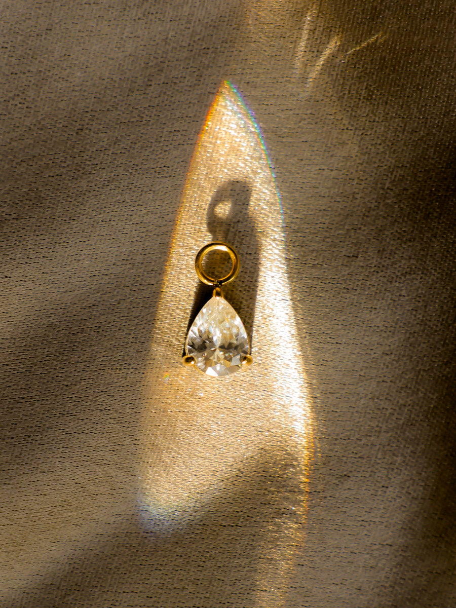 7x8,8mm Pure Drop Medium Ohrring-Charm