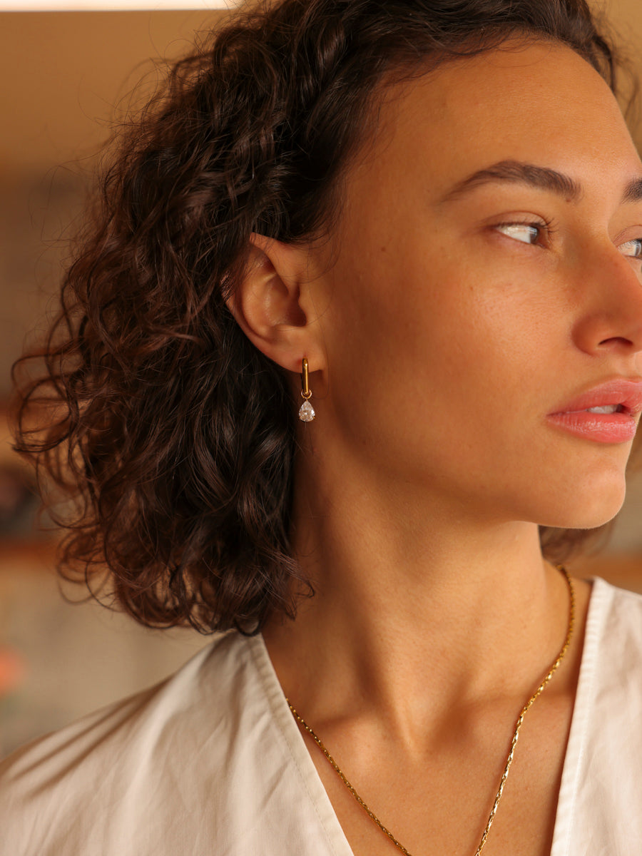 7x8,8mm Pure Drop Medium Ohrring-Charm