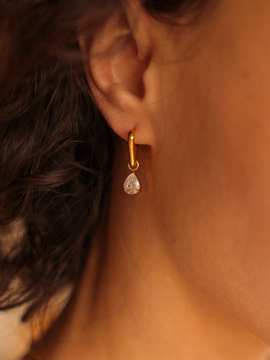 7x8,8mm Pure Drop Medium Ohrring-Charm