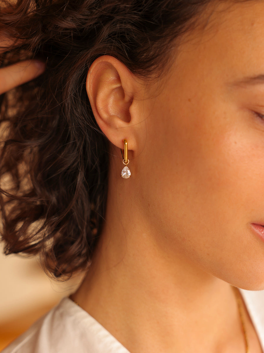 7x8,8mm Pure Drop Medium Ohrring-Charm