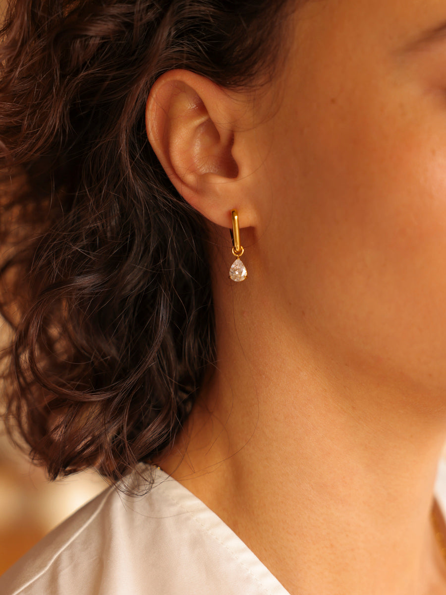 7x8,8mm Pure Drop Medium Ohrring-Charm