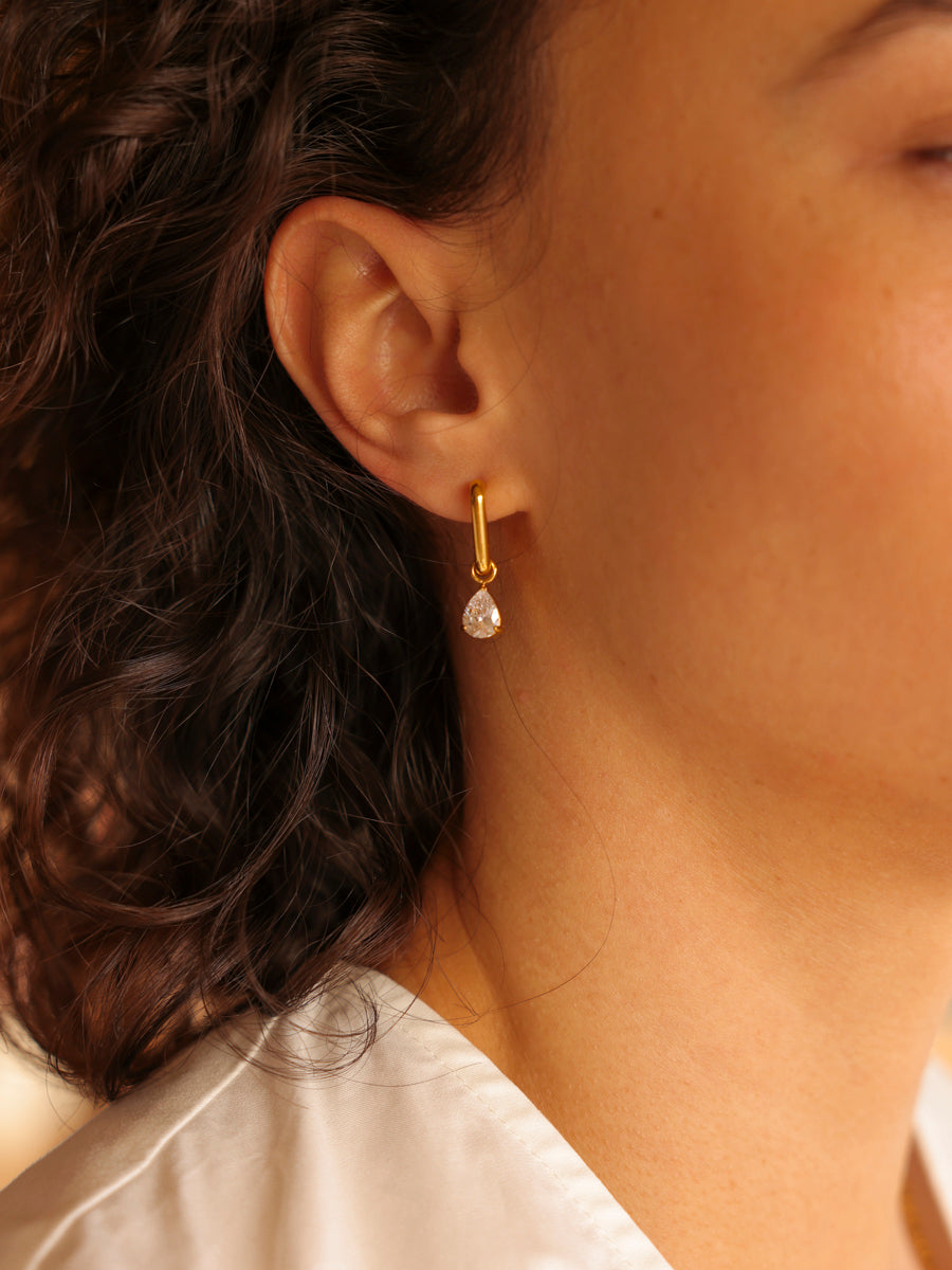 7x8,8mm Pure Drop Medium Ohrring-Charm