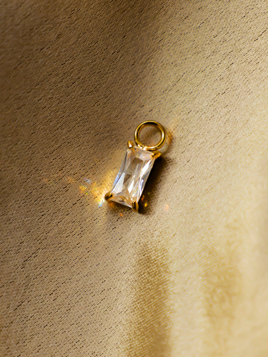 4x8mm Simplicity Shine Medium Ohrring-Charm