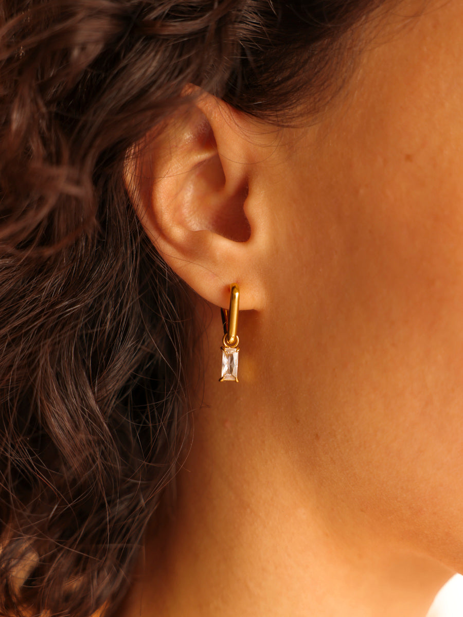 4x8mm Simplicity Shine Medium Ohrring-Charm