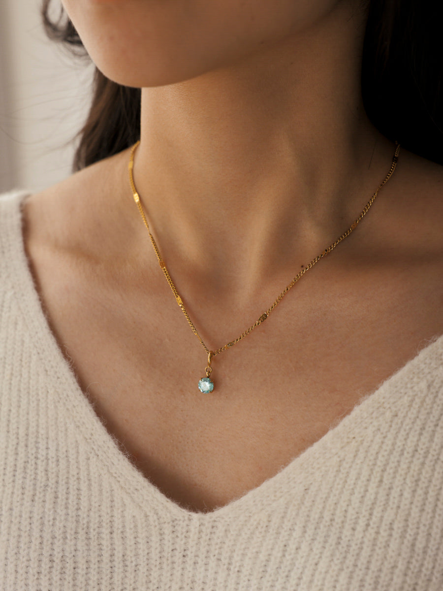 Crystal Delight Light Blue Ketten-Charm