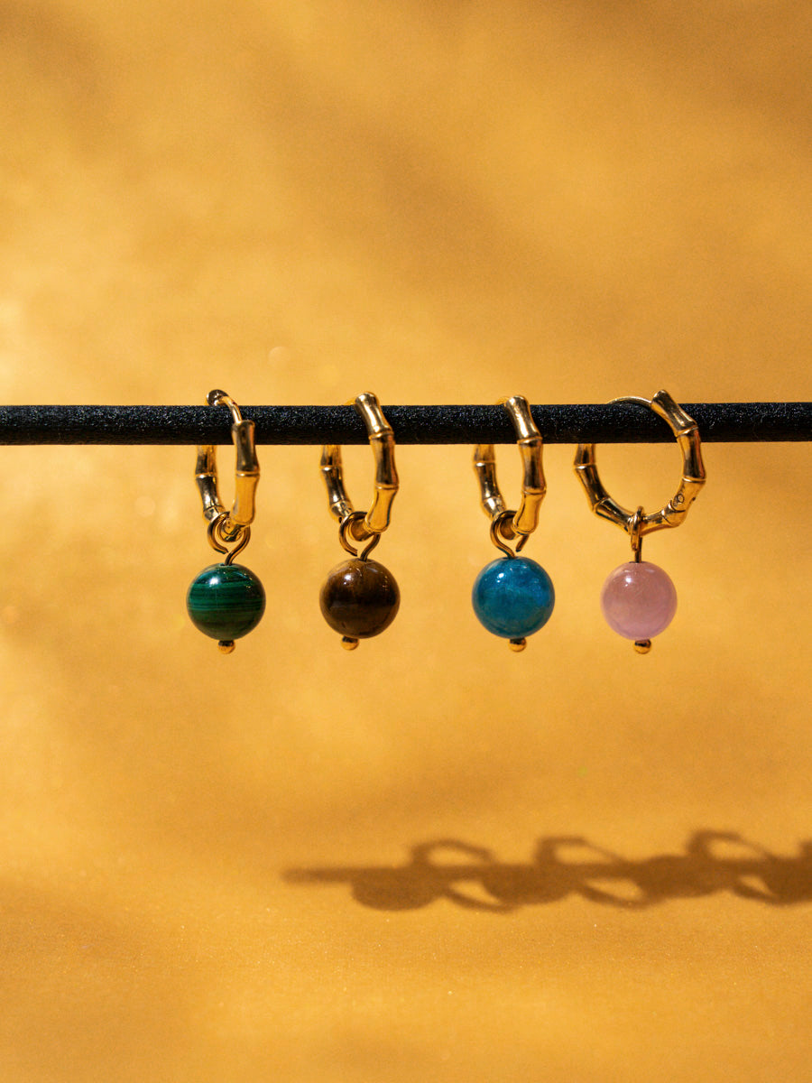 8,4mm Earth Tone Ohrring-Charm