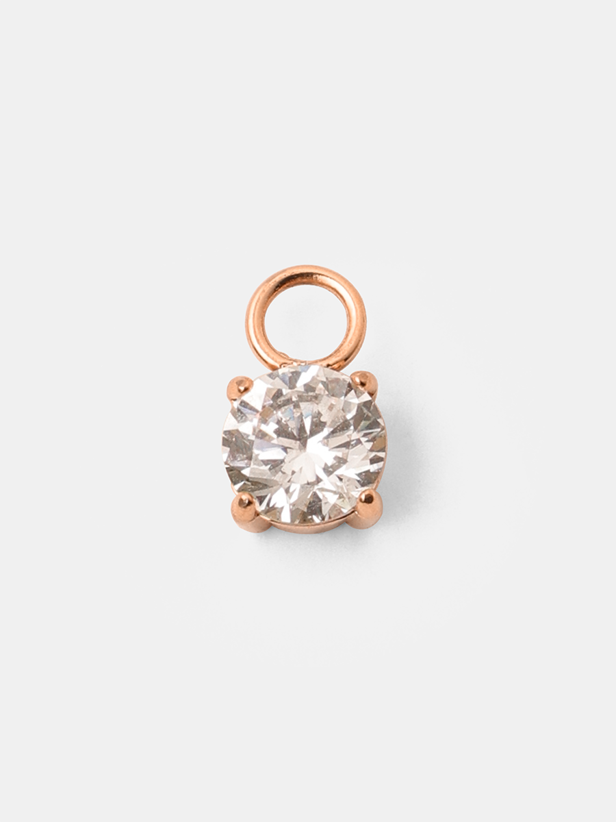 6mm Unique Sparkling Large Ohrring-Charm