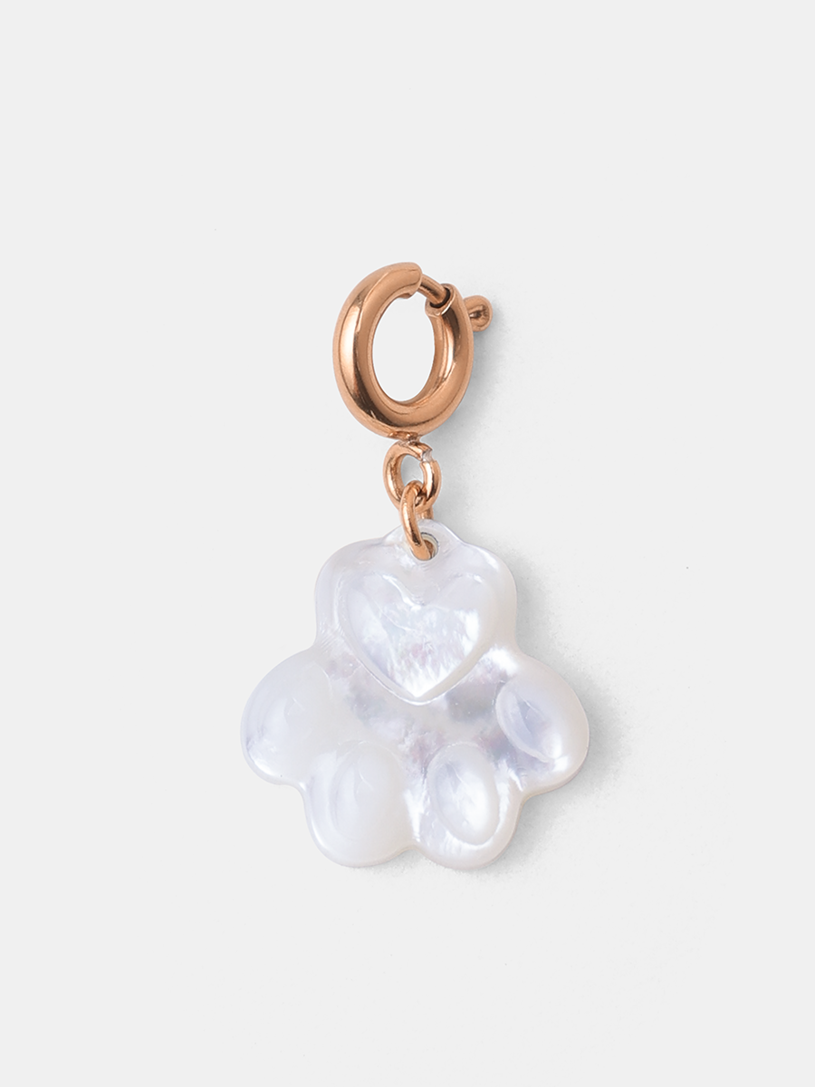 Pawprint Heart Ketten-Charm ICRUSH
