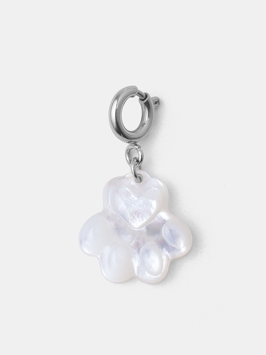 Pawprint Heart Ketten-Charm ICRUSH