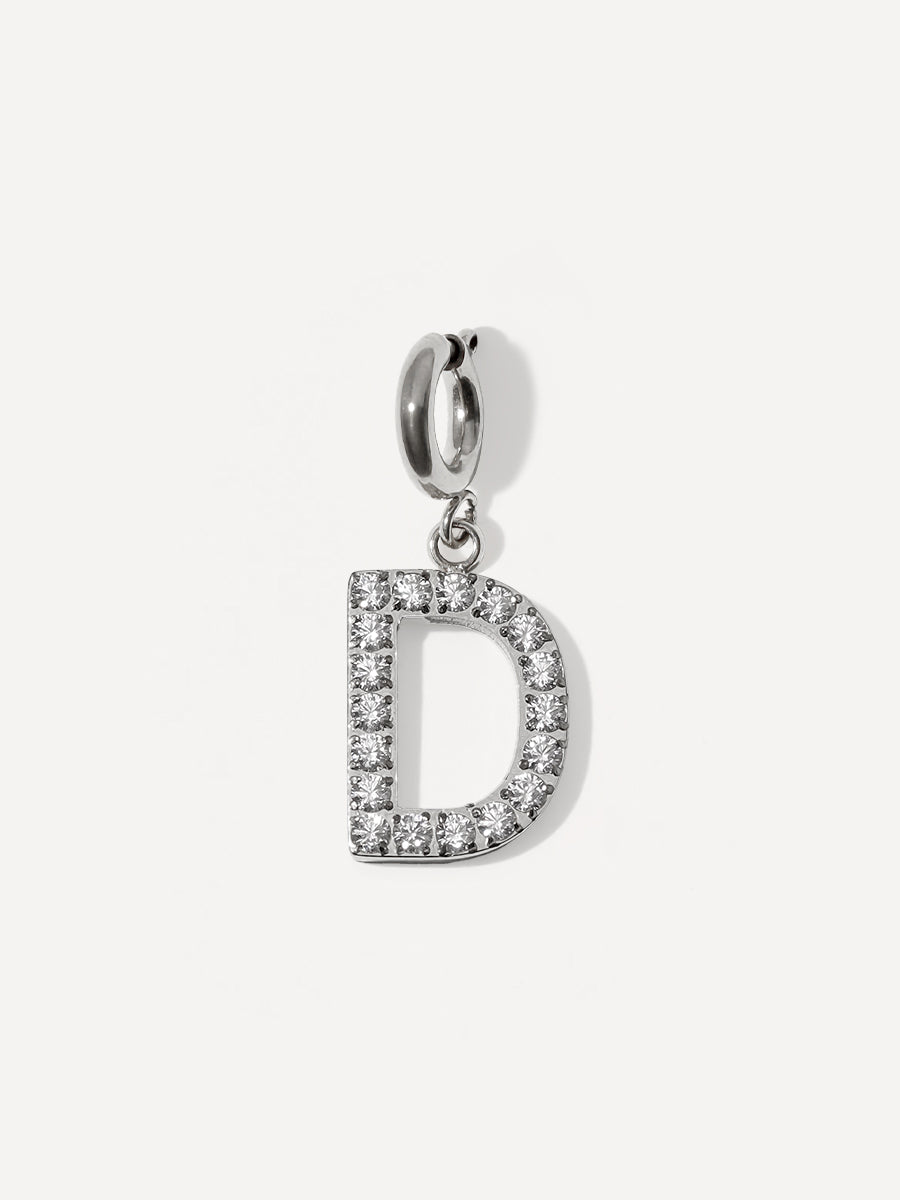 Brilliant Letter Ketten-Charm - D