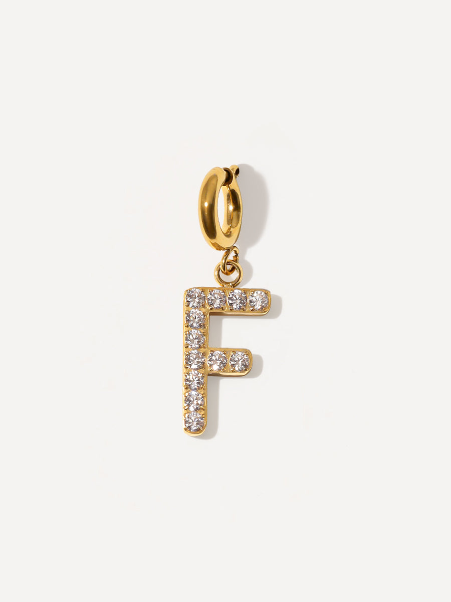 Brilliant Letter Ketten-Charm - F