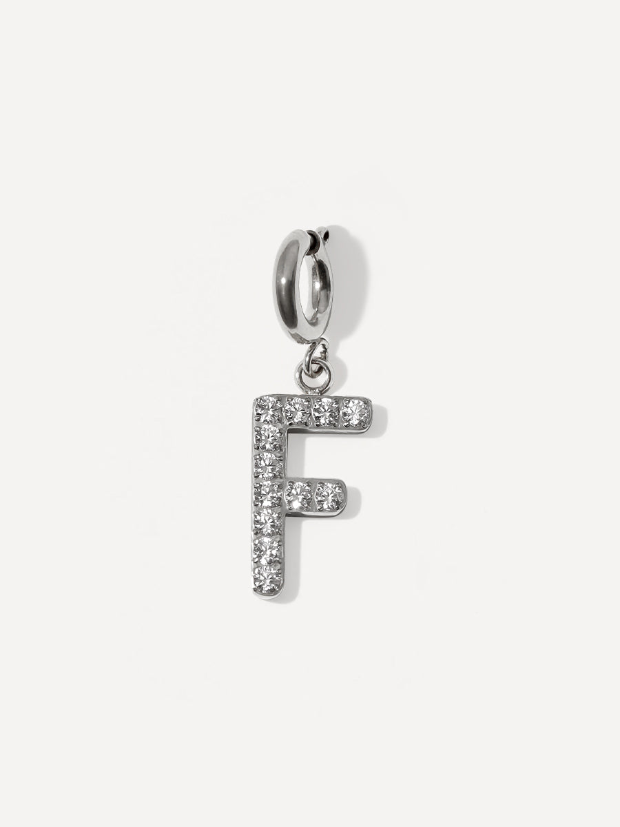 Brilliant Letter Ketten-Charm - F