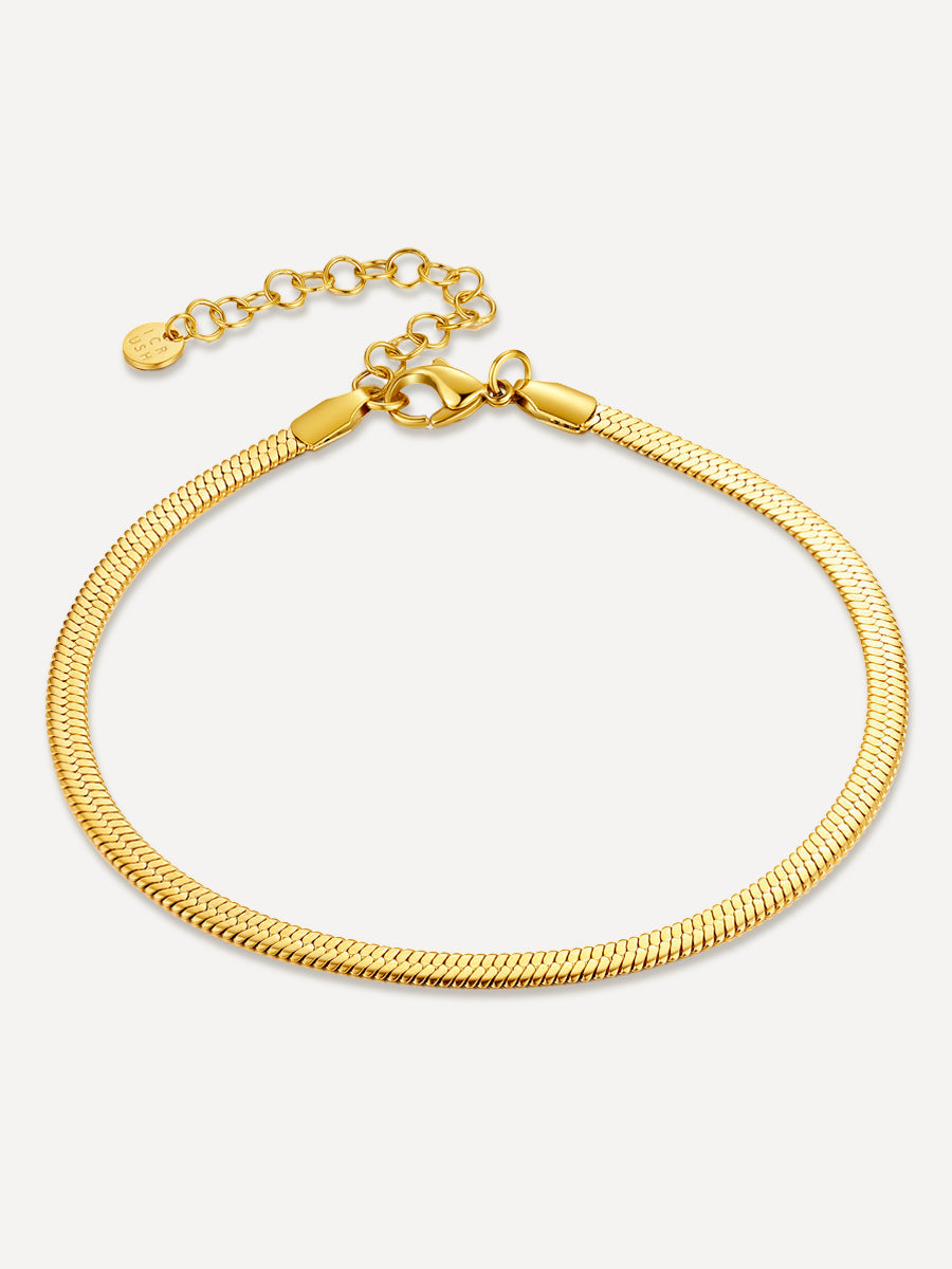 Wide Sleek FUSSKETTCHEN Gold