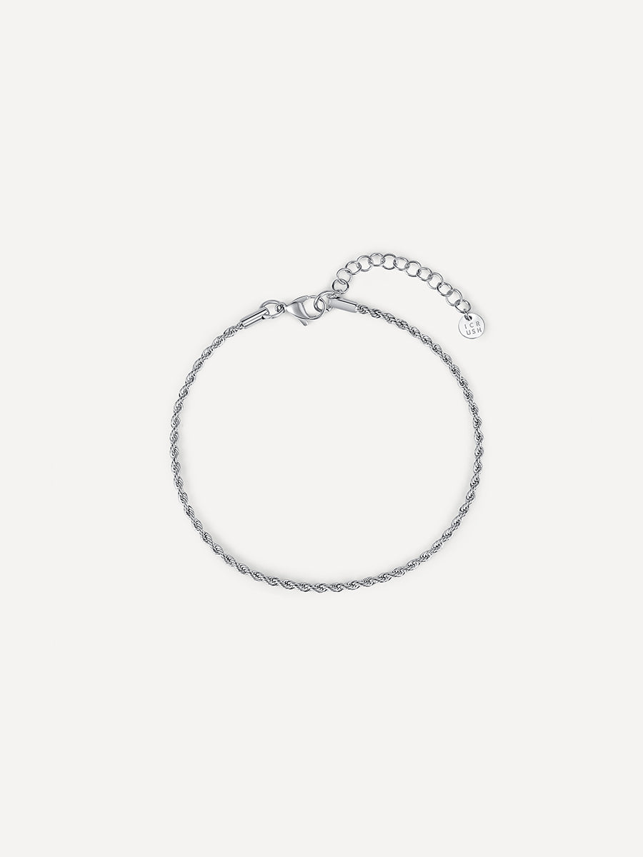 DELICATE DNA FUSSKETTCHEN Silber